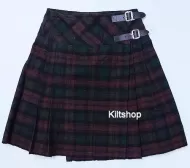 Brown Watch tartan Billie kilt Dames