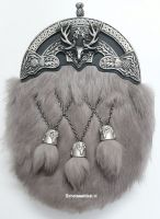 Rabbit, 3 tassels Sporran