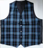 Vest Greyblue with bluestripes, maat 54